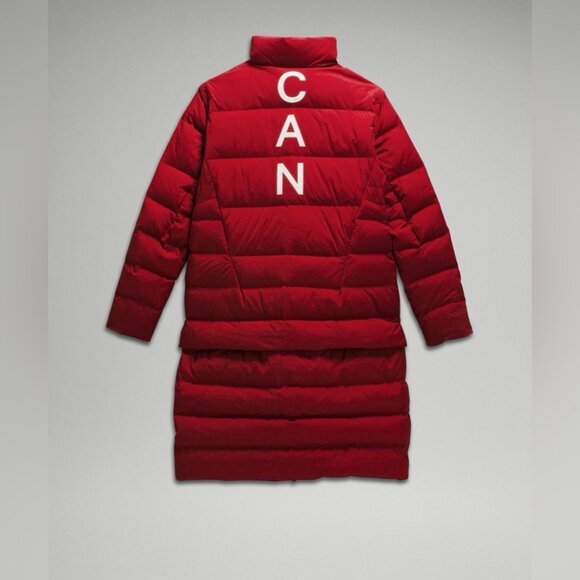 Lululemon Men's Size Large Team Canada 22 Transformable Goose Down Filled Parka - Picture 10 of 16
